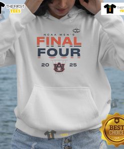 Official Auburn Tigers 2025 NCAA Men's Basketball Tournament hoodie featuring Final Four layup design for March Madness.