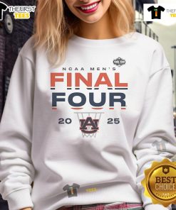 Official Auburn Tigers 2025 NCAA Men's Basketball Tournament March Madness Final Four lay-up sweatshirt design.