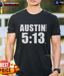 Official Austin 513 Austin Hays MLBPA T-Shirt featuring vibrant design and logo, perfect for baseball fans and collectors.