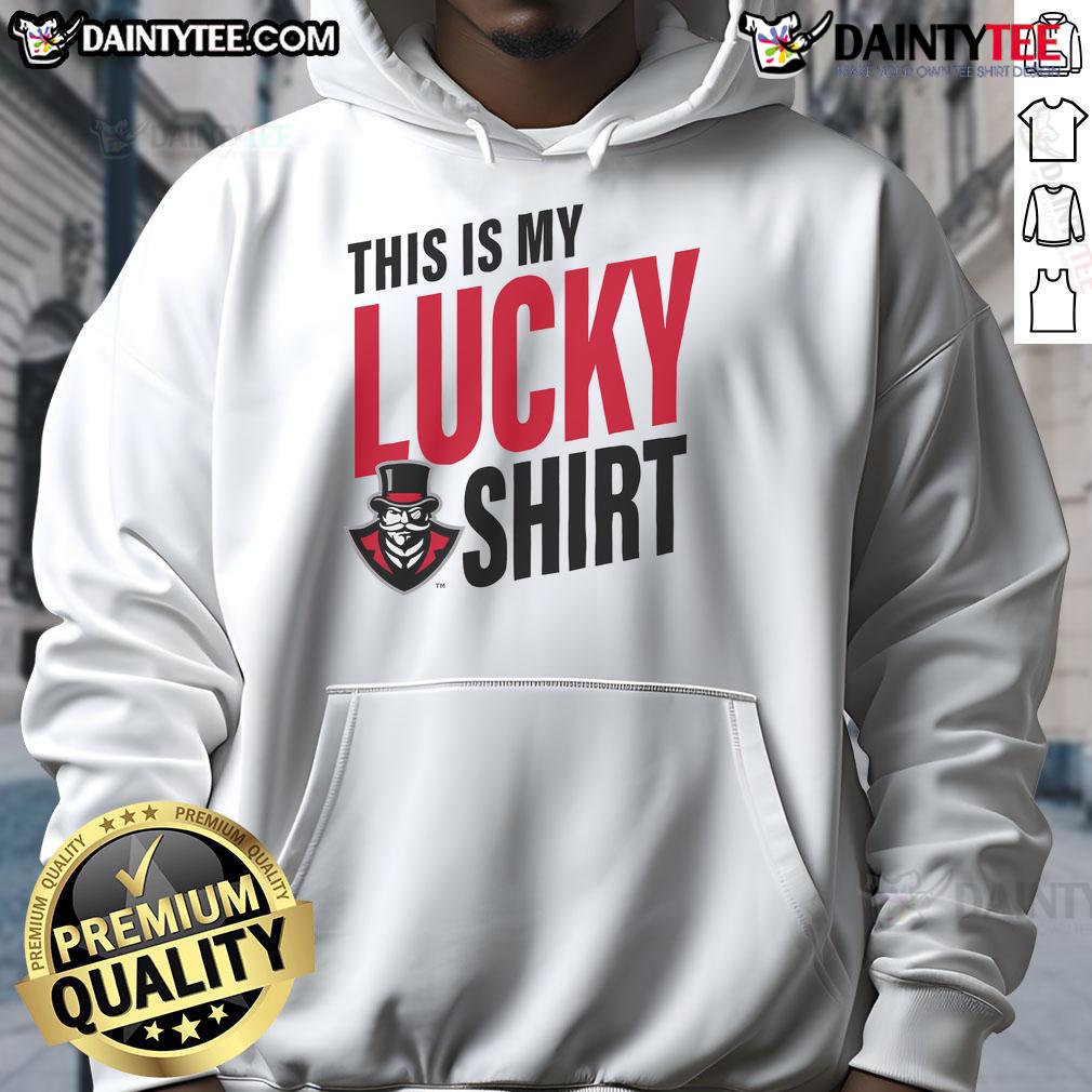 Official Austin Peay Governors This Is My Lucky Hoodie Official Austin Peay Governors hoodie featuring vibrant colors and logo, perfect for fans and students.