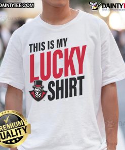 Official Austin Peay Governors 'This Is My Lucky' T-Shirt featuring bold graphics and vibrant team colors.