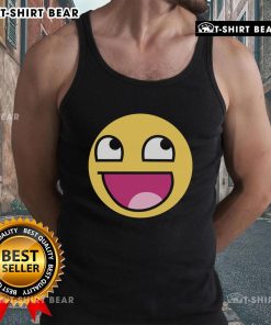 Official Awesome Epic Face Funny Tank Top featuring a humorous graphic design, perfect for casual summer wear.