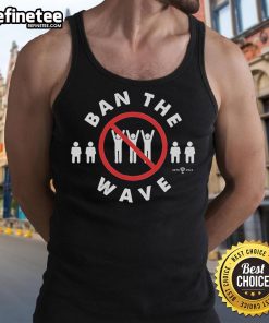 Official Ban The Wave Tank Top featuring bold graphics and a comfortable fit, perfect for summer and activism.