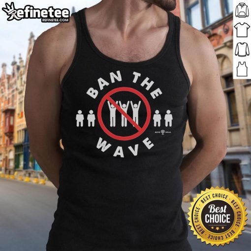 Official Ban The Wave Tank Top featuring bold graphics and a comfortable fit, perfect for summer and activism.