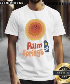 Alt Text: Official Big Bud Press Tourist Palm Springs 2025 T-Shirt featuring vibrant graphics and a stylish design for travelers.