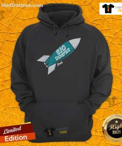 Official Big Dumper Torpedo Bat Hoodie featuring a bold design, perfect for fans and collectors of unique apparel.