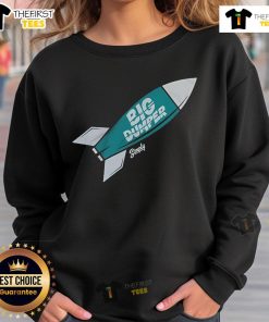 Official Big Dumper Torpedo Bat Sweatshirt in navy, showcasing a bold graphic design and comfortable fit for fans.
