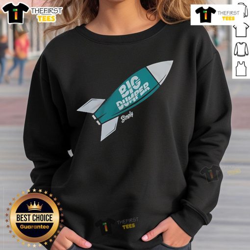 Official Big Dumper Torpedo Bat Sweatshirt in navy, showcasing a bold graphic design and comfortable fit for fans.