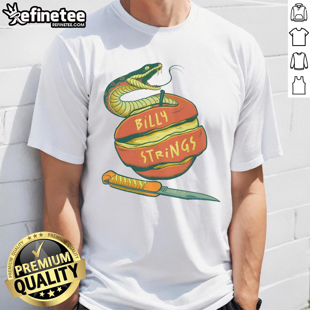 Official Billy Strings Snake Apple 2025 T Shirt Alt Text: Official Billy Strings Snake Apple 2025 T-Shirt featuring vibrant graphics and a stylish fit for fans.