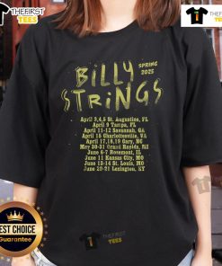 Official Billy Strings Spring 2025 Tour ladies tee featuring vibrant design and comfortable fit for fans.