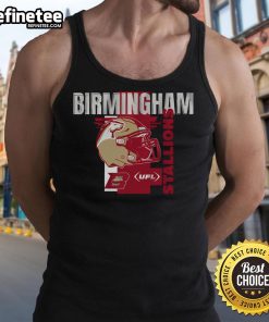 Official Birmingham Stallions Helmet Frame Tank Top showcasing team pride and style for fans of the Birmingham Stallions.