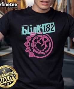 Official Blink-182 One More Time Tour T-Shirt featuring vibrant graphics and tour details, perfect for fans.