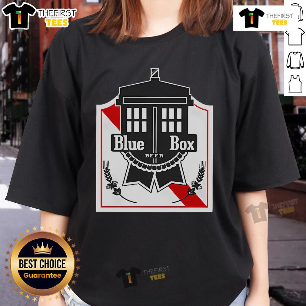 Official Blue Box Beer Ladies Tee Official Blue Box Beer Ladies Tee featuring a stylish design, perfect for beer enthusiasts and casual wear.