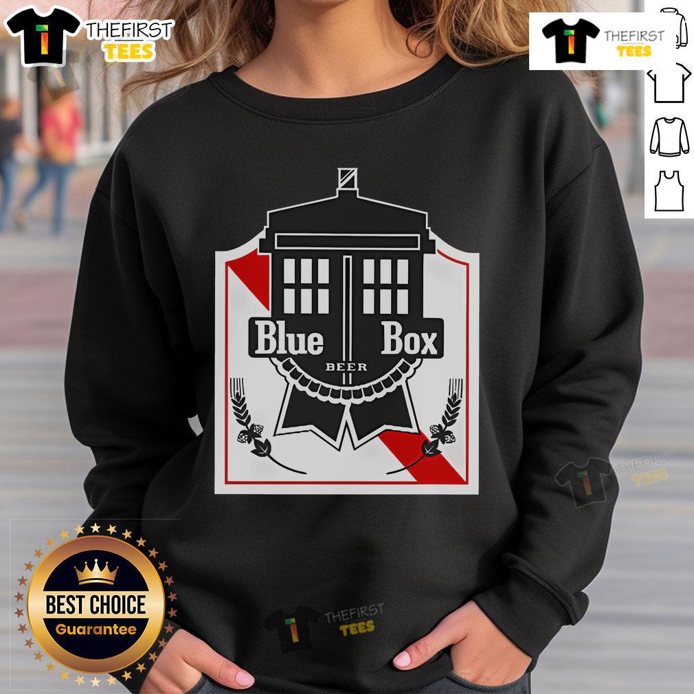 Official Blue Box Beer Sweatshirt Official Blue Box Beer sweatshirt featuring a stylish design and vibrant colors for beer enthusiasts.