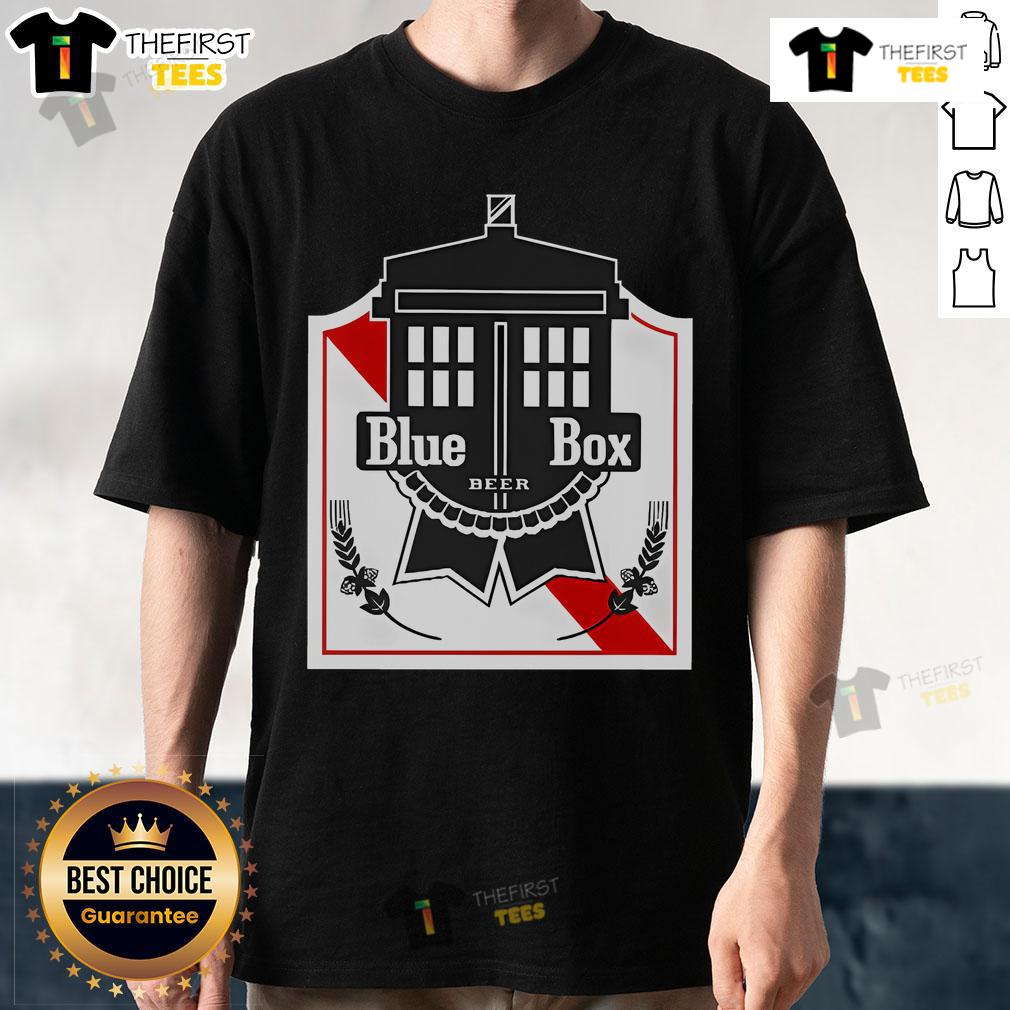 Official Blue Box Beer T Shirt Official Blue Box Beer T-Shirt featuring a vibrant design and logo, perfect for beer enthusiasts and casual wear.