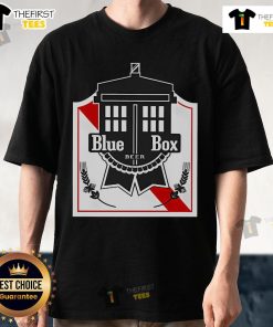 Official Blue Box Beer T-Shirt featuring a vibrant design and logo, perfect for beer enthusiasts and casual wear.