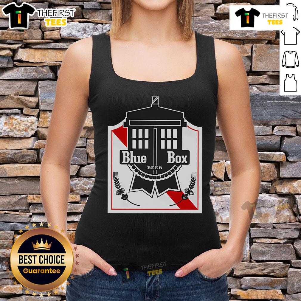 Official Blue Box Beer Tank Top Official Blue Box Beer tank top featuring a stylish design, perfect for casual outings and summer gatherings.