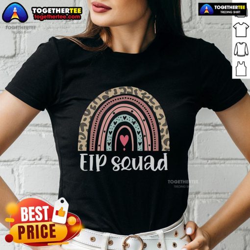 Official Boho Rainbow EIP Squad Ladies Tee for Early Intervention Program ECSE Team, featuring vibrant design and comfortable fit.