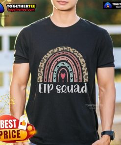 Alt Text: Official Boho Rainbow EIP Squad Early Intervention Program ECSE Team T-Shirt featuring vibrant colors and a stylish design.