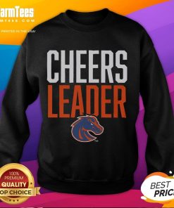 Alt Text: Official Boise State Broncos Cheers Leader Sweatshirt featuring team colors and logo, perfect for game day.