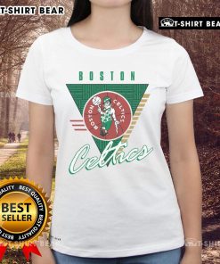 Official Boston Celtics Final Seconds Ladies Tee featuring vibrant team colors and logo, perfect for female fans.