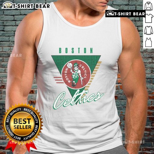 Alt Text: Official Boston Celtics Final Seconds Tank Top featuring team logo and vibrant green design for fans.