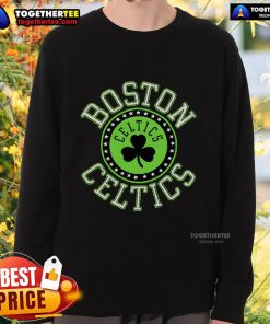 Official Boston Celtics Homage Sweatshirt in green, featuring the team's logo and a comfortable, stylish design.