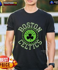 Official Boston Celtics Homage T-Shirt featuring the team's logo and vibrant green design, perfect for fans and collectors.