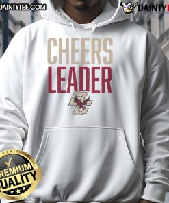 Alt Text: Official Boston College Eagles Cheer Leader Hoodie in navy blue, featuring the team logo and comfortable fit for fans.