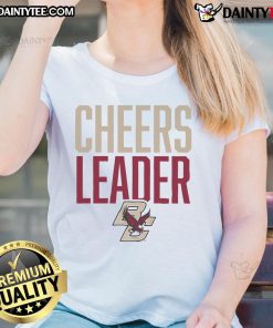 Boston College Eagles Cheers Leader Ladies Tee featuring vibrant team colors and logo, perfect for game day attire.