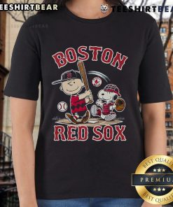 Official Boston Red Sox Snoopy Ladies Tee featuring a stylish design perfect for female fans of the Red Sox.