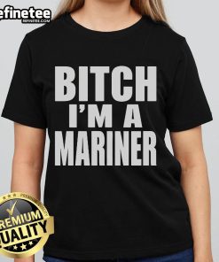 Official Brennan Julio Rodriguez 'Bitch I'm A Mariner' ladies tee showcasing vibrant design and team spirit.