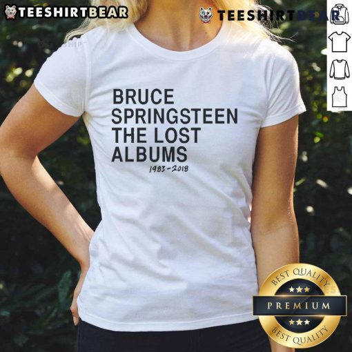 Official Bruce Springsteen The Lost Albums 1983-2018 Ladies Tee featuring album artwork and stylish design.