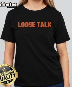 Official Bryan Ferry and Amelia Barratt Loose Talk Ladies Tee featuring stylish design and vibrant colors.