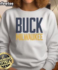 Official Buck Milwaukee Sweatshirt featuring team logo and stylish design, perfect for fans and casual wear.