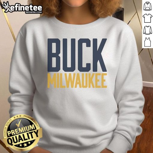 Official Buck Milwaukee Sweatshirt featuring team logo and stylish design, perfect for fans and casual wear.