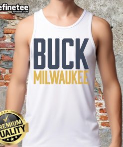 Official Buck Milwaukee Tank Top featuring bold team logo and vibrant colors, perfect for fans and summer wear.