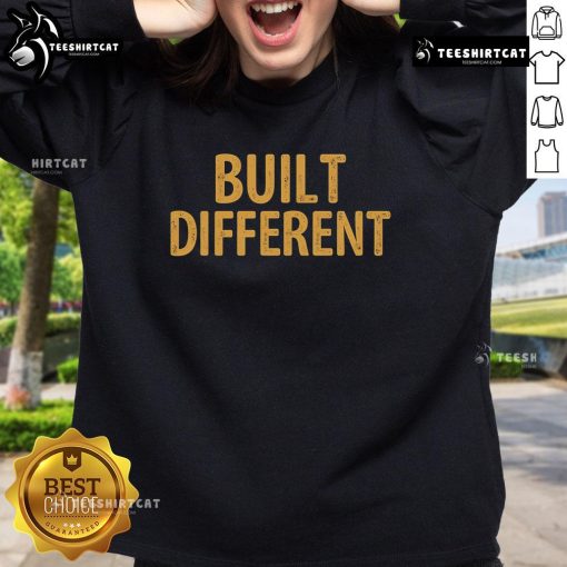 Official Built Different Sweatshirt in black, showcasing a stylish design perfect for casual wear and comfort.