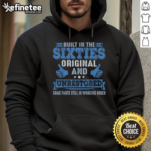 Alt Text: Vintage hoodie from the sixties, original and unrestored, featuring some working parts and classic design elements.