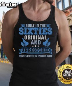 Alt Text: Vintage tank top from the sixties, original and unrestored, featuring classic design and some parts in working order.