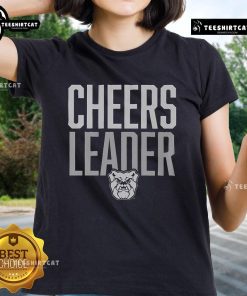 Official Butler Bulldogs Cheerleaders Ladies Tee featuring team colors and logo for fans and supporters.