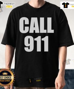 Official Call 911 T-Shirt featuring a bold emergency graphic, perfect for first responders and safety advocates.