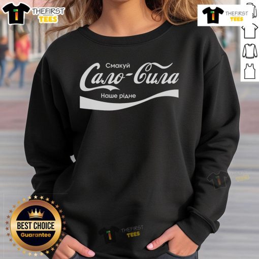 Official Cano Cuna Taste Our Native Ukrainian Quote Sweatshirt featuring vibrant design and cozy fit for cultural pride.