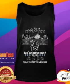 Official Chelsea FC 120th Anniversary tank top 1905-2025, celebrating memories and fan loyalty in stylish design.