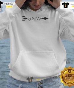 Alt Text: Official Christian God Is Greater Than The High And Lows hoodie with shooting arrow design, perfect for believers.