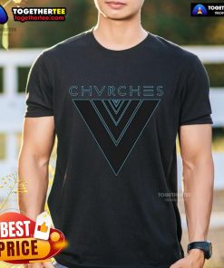 Official Chvrches Tron T-Shirt featuring vibrant graphic design and logo, perfect for fans of the band.