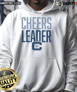 Official Citadel Bulldogs Cheerleader Hoodie featuring team colors and logo, perfect for fans and spirited supporters.