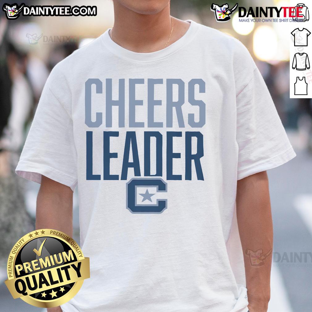 Official Citadel Bulldogs Cheers Leader T Shirt Official Citadel Bulldogs Cheers Leader T-Shirt featuring team logo and vibrant colors for fans supporting their team.