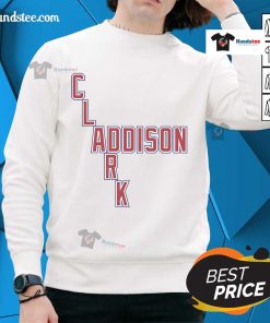 Official Clark and Addison Obvious Sweatshirt in navy, featuring a stylish design for casual wear and comfort.