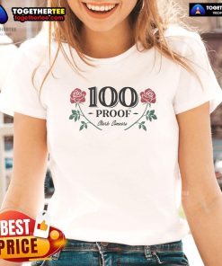 Official Clark Connors 100 Proof Ladies Tee in stylish design, perfect for fans of wrestling apparel and comfortable fashion.